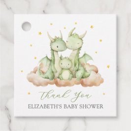 Little Dragon Baby Shower Gåvor Etiketter