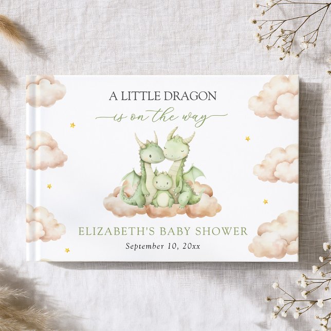 Little Dragon Baby Shower Guest Bok (Skapare uppladdad)