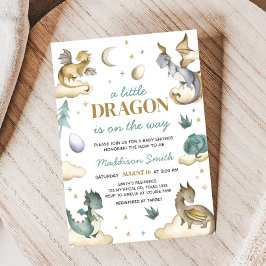 Little Dragon Baby Shower Inbjudningar