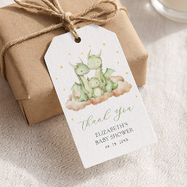 Little Dragon Baby Shower Presentetikett