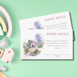 Little Dragon Baby Shower Raffle Tilläggskort