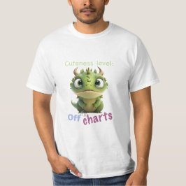 Little Dragon Cuteness Level Cute Adworthy Funny T Shirt