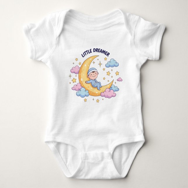 Little Dreamer Baby Bodysuit T Shirt (Framsida)