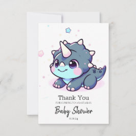 Little Dreamy Dinosaur Baby Shower Tack Kort