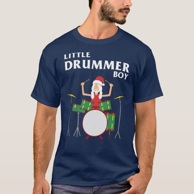 Little Drummer Boy-jul T Shirt (Framsida)