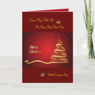 Little Drummer Boy-julkort Kort