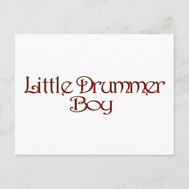 Little Drummer Boy Vykort (Framsida)