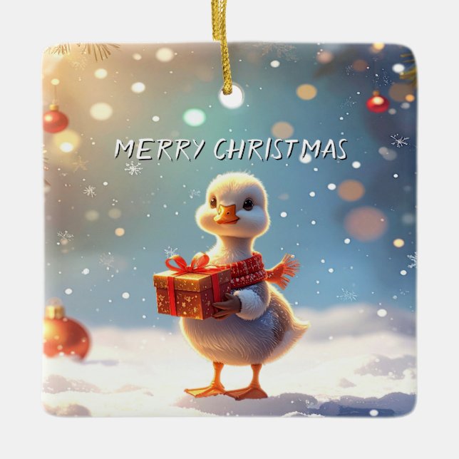 Little Duck Christmas Holiday Ornament (Framsida)