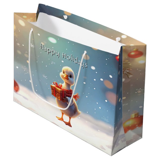 Little Duck Holiday Gift Bag (Framsidan Vinklad)