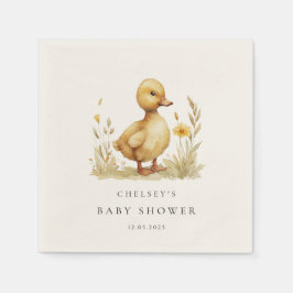 Little Duckling Baby Shower Pappersservett