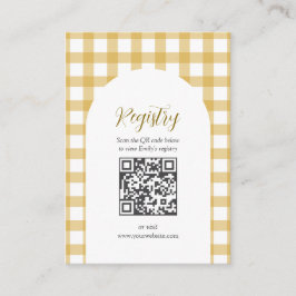 Little Duckling Duck Baby Shower Registry QR code Tilläggskort