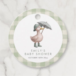 Little Duckling Gender Neutral Baby Shower Gåvor Etiketter