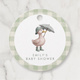 Little Duckling Gender Neutral Baby Shower Gåvor Etiketter