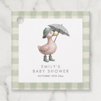 Little Duckling Gender Neutral Baby Shower Gåvor Etiketter