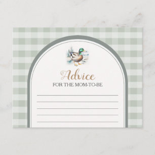 Little Duckling Gingham Baby Shower Adapter for Ma Tilläggskort