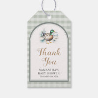 Little Duckling Gingham Baby Shower Tack