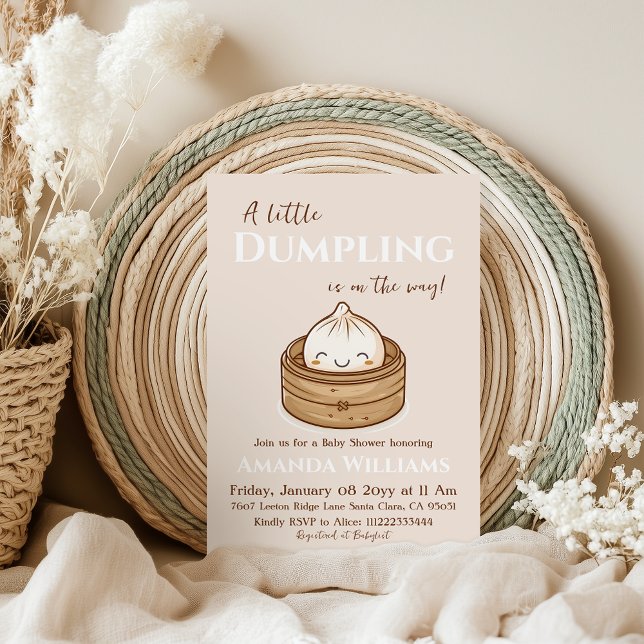 Little Dumpling Asian Gender Neutral Baby Shower Inbjudningar (Skapare uppladdad)