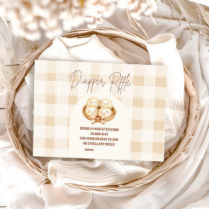 Little Dumpling Baby Shower Diapper Raffle Tilläggskort