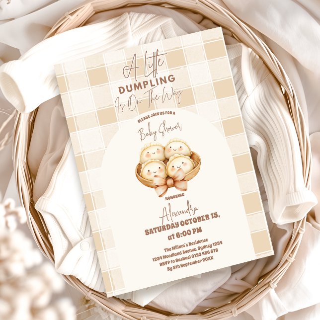 Little Dumpling Baby Shower Inbjudningar (Skapare uppladdad)
