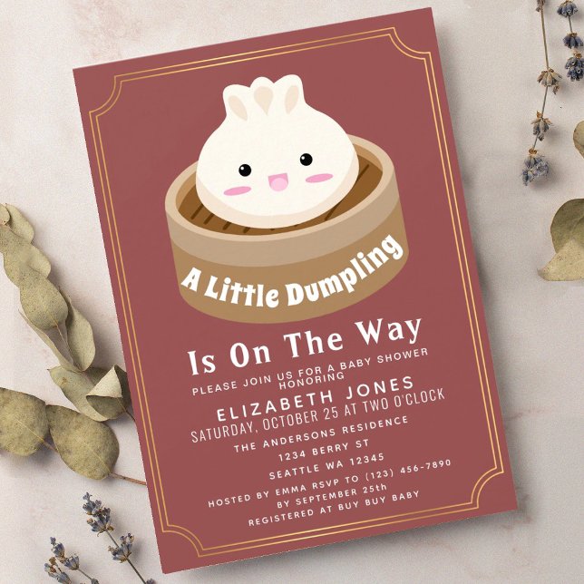 Little Dumpling Baby Shower Inbjudningar (Skapare uppladdad)