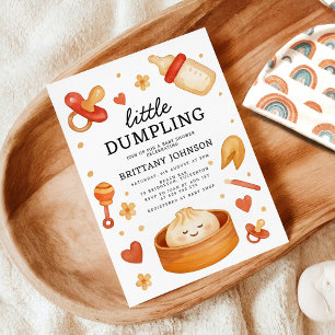 Little Dumpling Baby Shower Inbjudningar