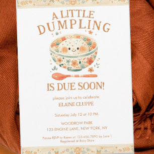 Little Dumpling Bao Bun Baby Shower Inbjudningar