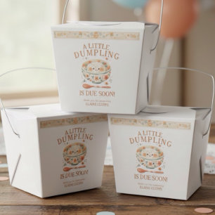 Little Dumpling Bao Bun Baby Shower Presentaskar