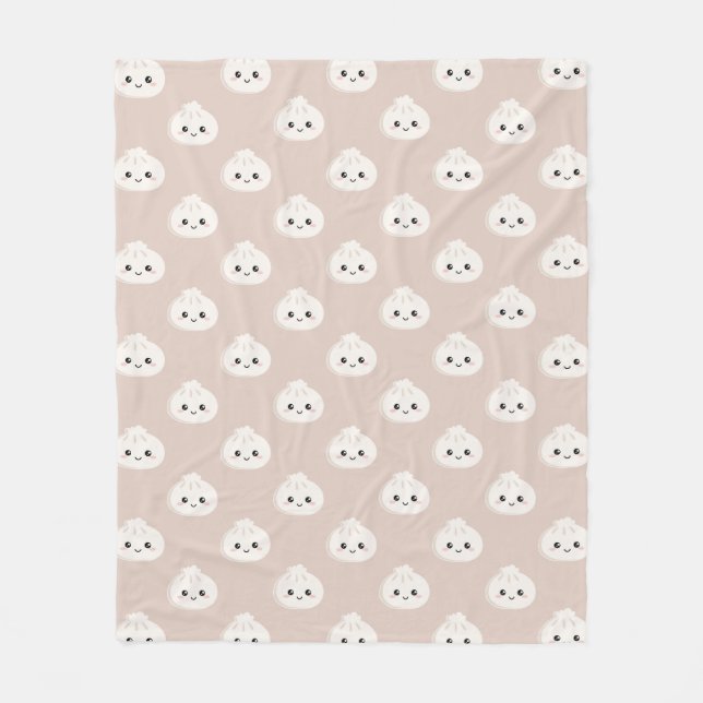 Little Dumpling Bao Bun Dim Sum Blanket Fleecefilt (Framsidan)