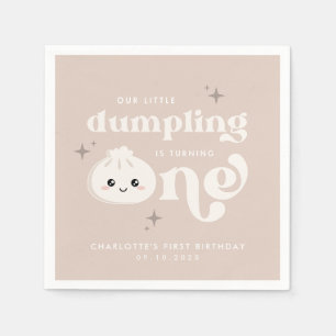 Little Dumpling Bao Dim Sum First Birthday Pappersservett