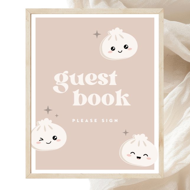Little Dumpling Bao Dim Sum Guest Bok Sign Poster (Skapare uppladdad)
