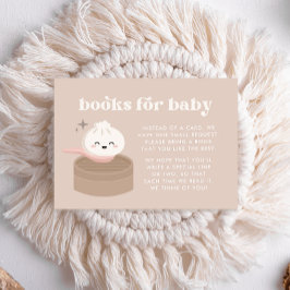 Little Dumpling Dim Sum Baby Shower Bokar för Baby Tilläggskort