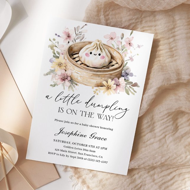 Little Dumpling Dim Sum Baby Shower Inbjudningar (Skapare uppladdad)