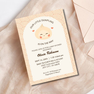 Little Dumpling Dim Sum Baby Shower Inbjudningar