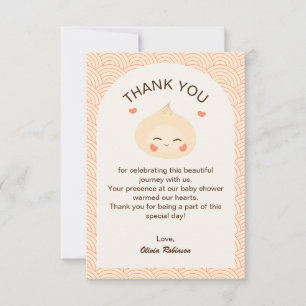 Little Dumpling Dim Sum Baby Shower Tack Kort