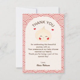 Little Dumpling Dim Sum Baby Shower Tack Kort