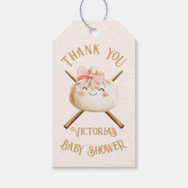 Little Dumpling Dim Sum Girl Baby Shower Presentetikett