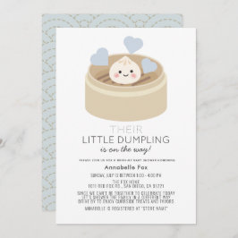 Little Dumpling Drive by Boy Baby Shower Inbjudningar
