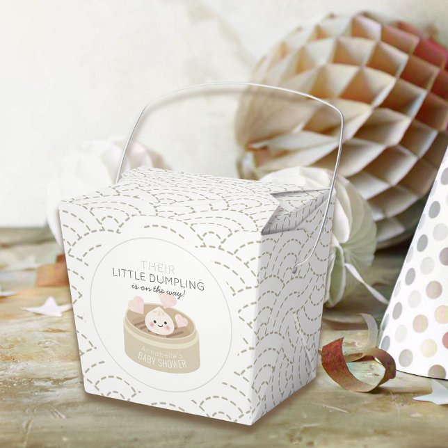 Little Dumpling White Baby Shower Presentaskar (Skapare uppladdad)