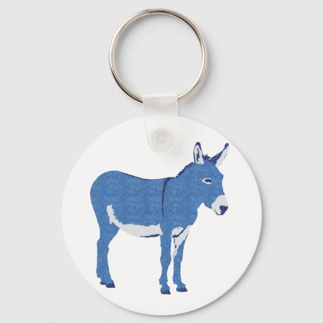 Little Eddie Donkey's Not Verkligen Blue Nyckelring (Framsida)