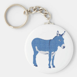 Little Eddie Donkey's Not Verkligen Blue Nyckelring