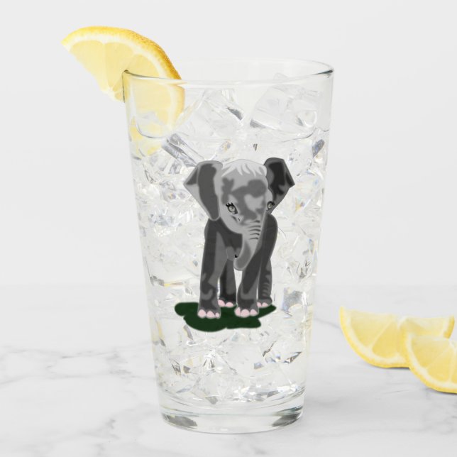 Little Elaphant Glass Glaskopp (Framsida Ice)