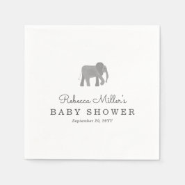 Little Elephant Baby Shower Pappersservett