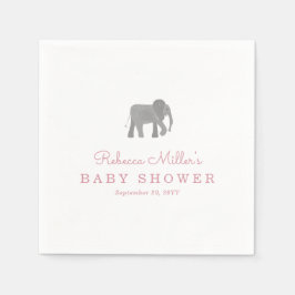 Little Elephant Baby Shower Pappersservett