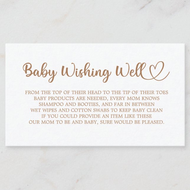 Little Elephant Baby Shower, Wishing well. Tilläggskort (Skapare uppladdad)
