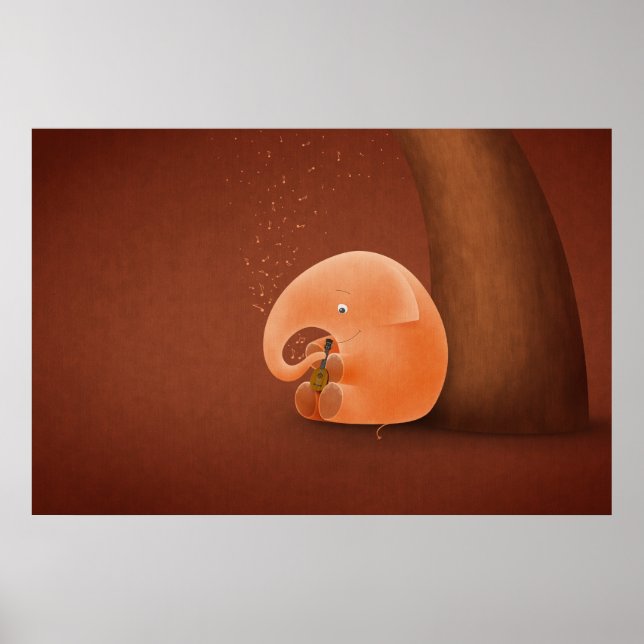 Little Elephant, Big Ukulele Poster (Framsidan)