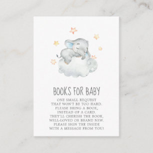 Little Elephant Boy Baby Shower Bokar för Baby Tilläggskort