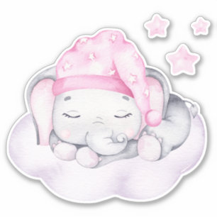 Little Elephant Cute Animal Sticker Klistermärken