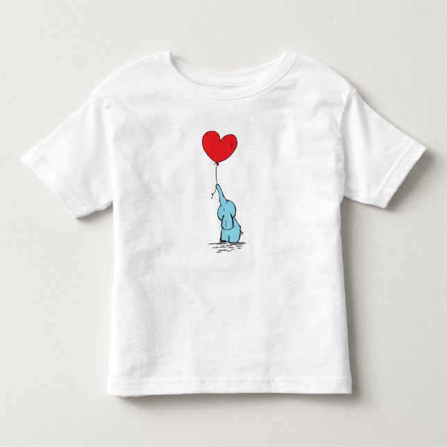 Little Elephant Kärlek Balloon Tee (Framsida)