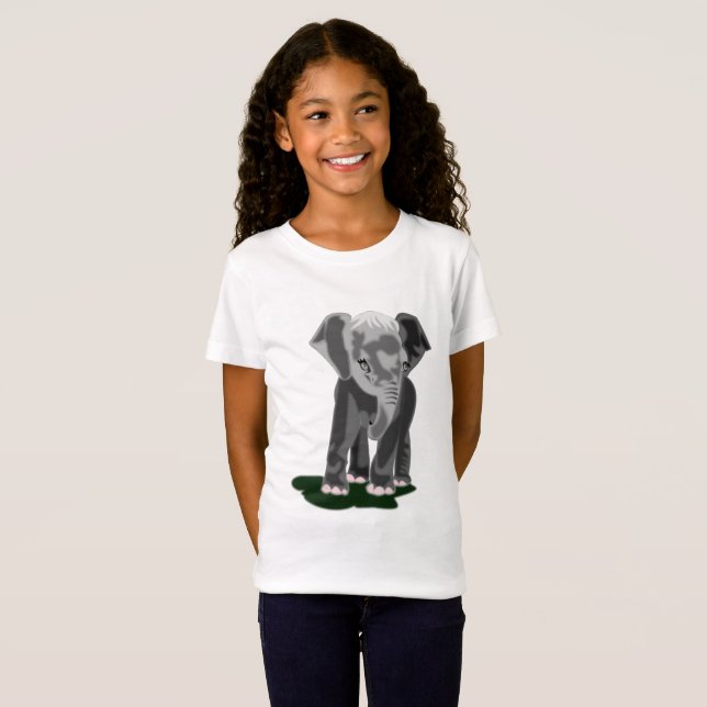 Little Elephant Kids T-Shirt (Hel framsida)