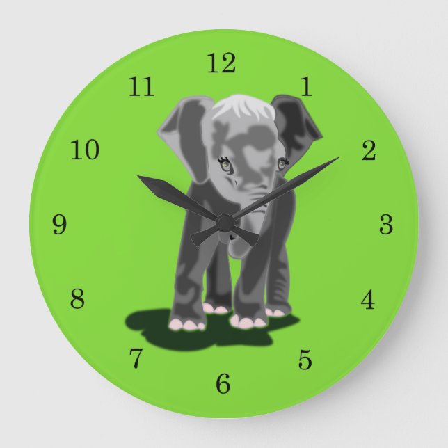 Little Elephant Stor Klocka (Framsida)